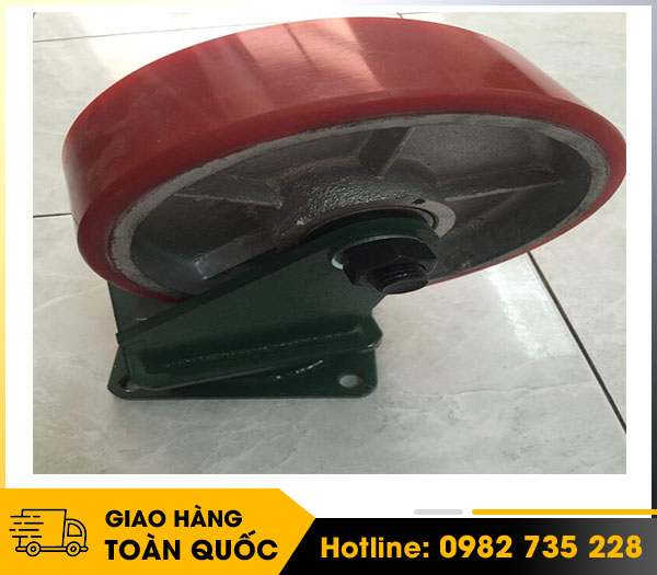 Càng B200*70 xoay, bánh PU lõi gang